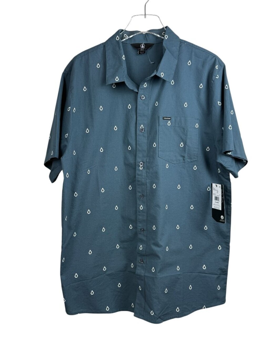 Volcom Patterson Short Sleeve Button Up Shirt NWT Men's Size XL MSRP $60